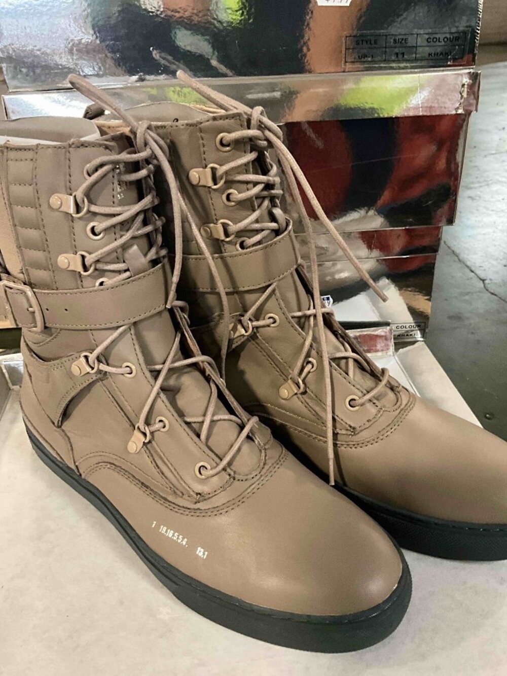 High-top tactical combat boots from Godspeed Movement Size 11 Khaki